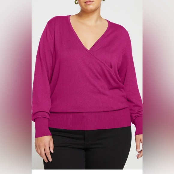 NEW Universal Standard Statement Wrap Sweater Blue Size 34 6x Cotton Blend NWT - Picture 2 of 9